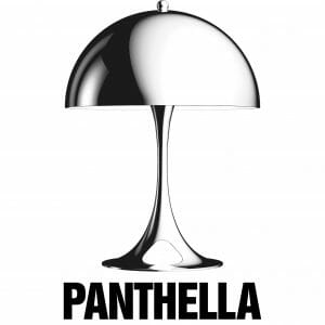 Panthella lamps designed by Verner Panton.